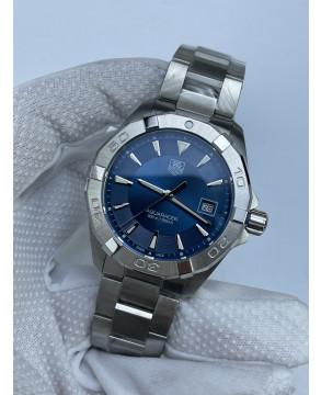 (준비완료/특급배송 )NO.2574/신공장 태그호이어 아쿠아레이서 300M 쿼츠 스틸 블루다이얼