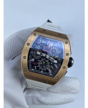 (국내발송1점 )KV공장 리차드밀 RM011 크리스탈다이얼 로즈골드 화이트러버