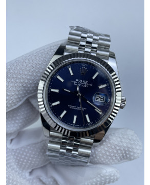 (준비완료/특급배송)NO.3178/롤렉스 데이저스트 41 블루 바 인덱스 126334 QP공장